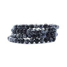 Load image into Gallery viewer, Snowflake Obsidian Beaded Bracelets
