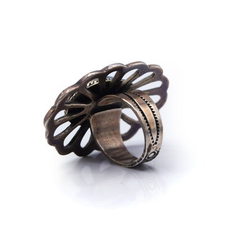 Navajo Flower Turquoise Ring