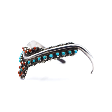 Zuni Turquoise and Coral Bracelet