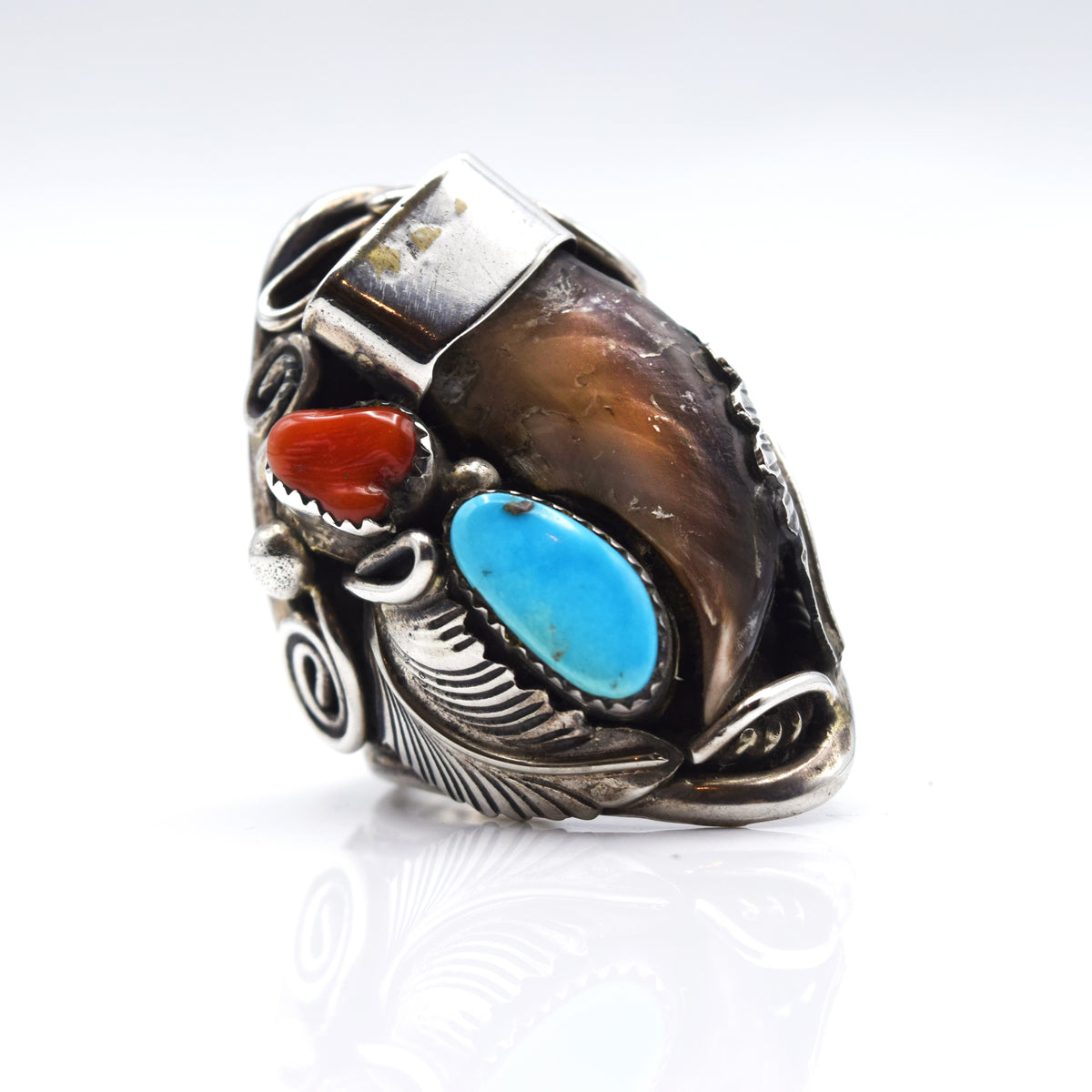 【お値打ち品b-20】 one‐hand bear claw/Turquoise お値打ち品b-20】 one‐hand bear claw/Turquoise