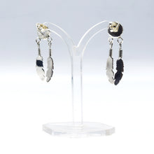 Load image into Gallery viewer, Navajo Feathers earrings in sterling silver

