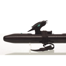 Load image into Gallery viewer, Crow With Turquoise Inlay &quot;Gm&quot; - Ebonised Walnut
