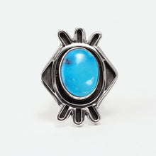 Load image into Gallery viewer, Navajo Silver and Turquoise Ring
