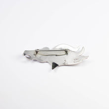 Load image into Gallery viewer, Navajo 925 Silver Etched Horse Brooch
