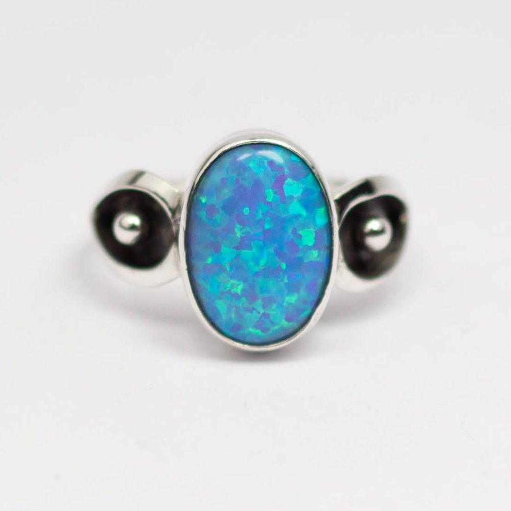 Navajo, Synthesized Opal Ring