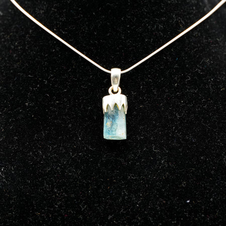 Aquamarine Pendant 925 Silver