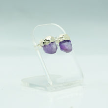 Load image into Gallery viewer, Amethyst earrings 925 Silver
