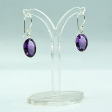 Load image into Gallery viewer, Amethyst earrings 925 Silver
