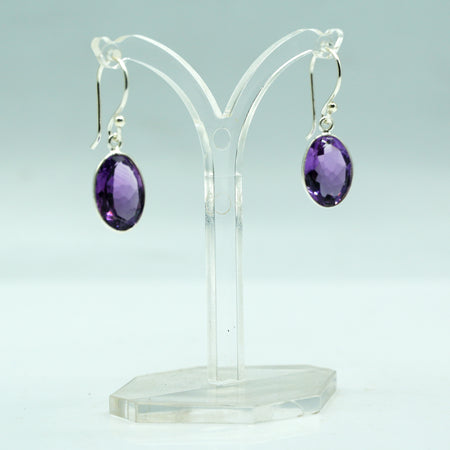 Amethyst earrings 925 Silver