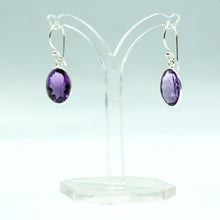 Load image into Gallery viewer, Amethyst earrings 925 Silver
