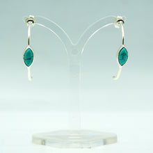 Load image into Gallery viewer, Turquoise earrings 925 Silver
