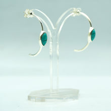 Load image into Gallery viewer, Turquoise earrings 925 Silver
