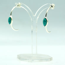 Load image into Gallery viewer, Turquoise earrings 925 Silver
