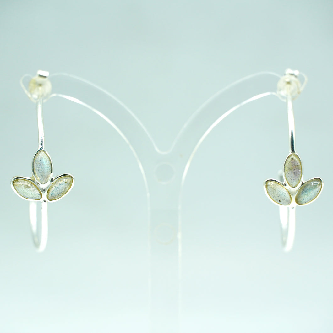 Labradorite earrings 925 Silver