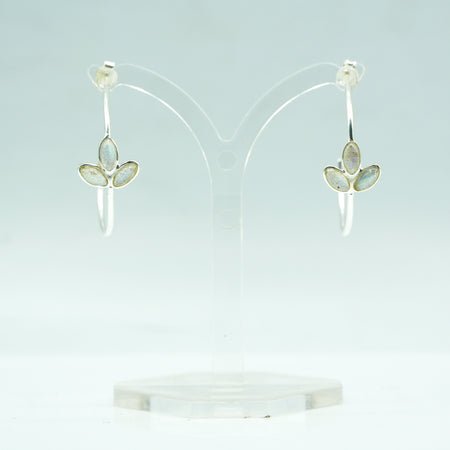 Labradorite earrings 925 Silver