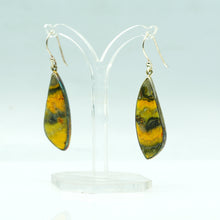 Load image into Gallery viewer, Bumblebee Jasper earrings 925 Silver
