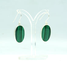 Load image into Gallery viewer, Malachite earrings 925 Silver
