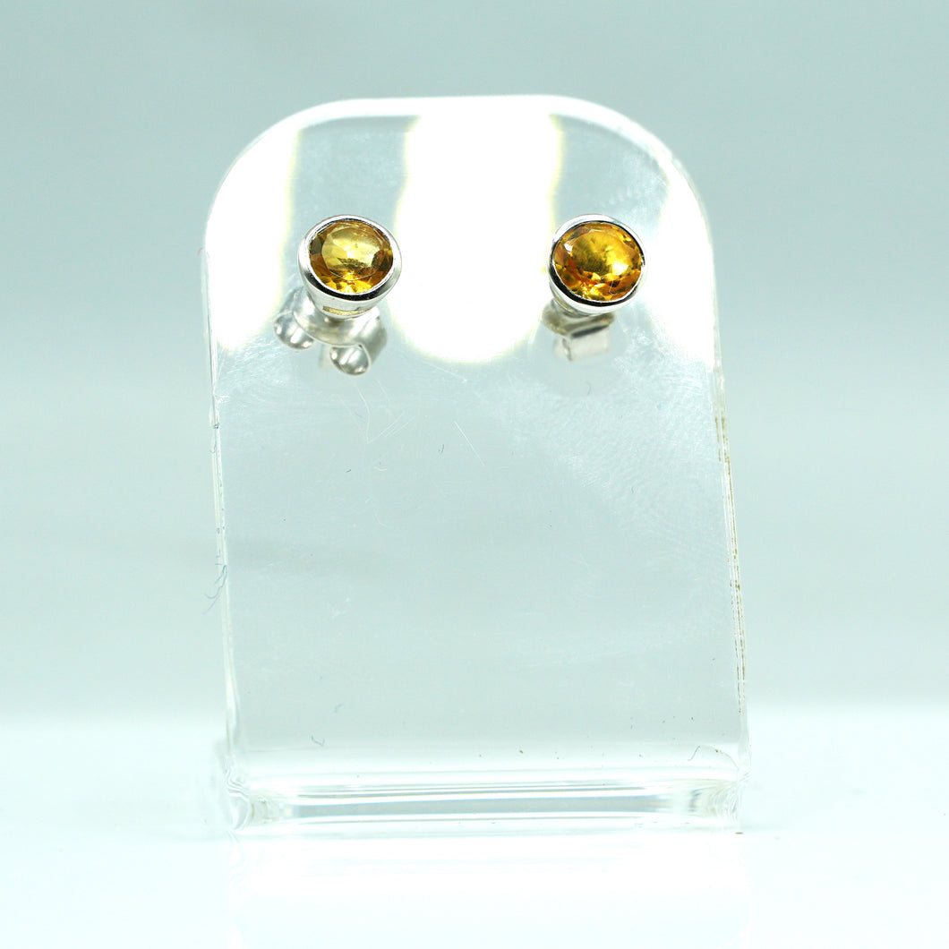 Citrine earring 925 Silver