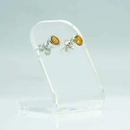 Citrine earring 925 Silver