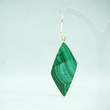 Load image into Gallery viewer, Malachite earrings 925 Silver
