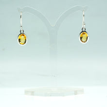 Load image into Gallery viewer, Citrine earrings 925 Silver
