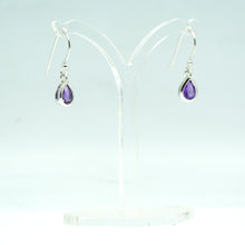 Load image into Gallery viewer, Amethyst earrings 925 Silver
