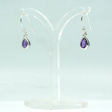 Load image into Gallery viewer, Amethyst earrings 925 Silver
