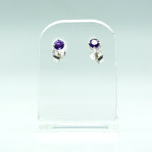 Load image into Gallery viewer, Amethyst earrings 925 Silver
