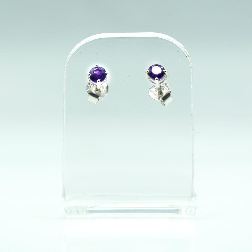 Amethyst earrings 925 Silver