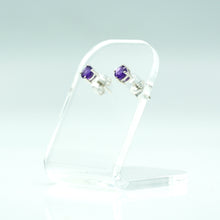 Load image into Gallery viewer, Amethyst earrings 925 Silver
