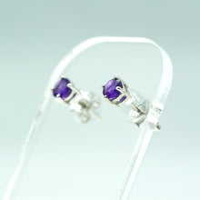 Load image into Gallery viewer, Amethyst earrings 925 Silver
