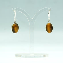 Load image into Gallery viewer, Tigers Eye earrings 925 Silver
