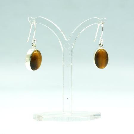 Tigers Eye earrings 925 Silver