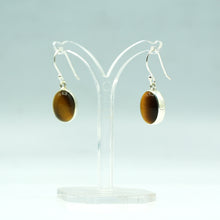 Load image into Gallery viewer, Tigers Eye earrings 925 Silver
