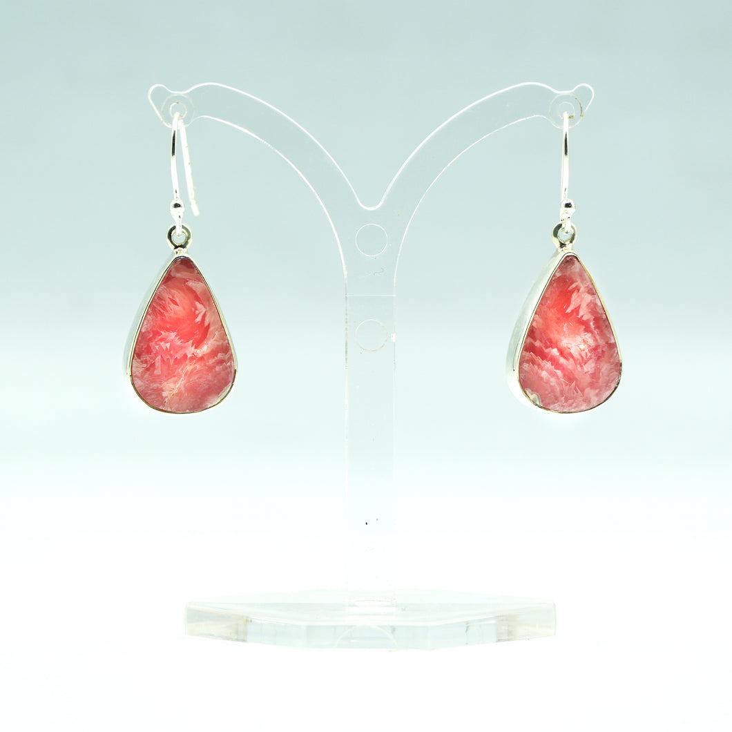 Rodochrosite Earrings 925 silver