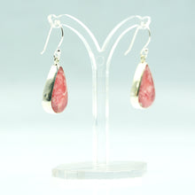 Load image into Gallery viewer, Rodochrosite Earrings 925 silver
