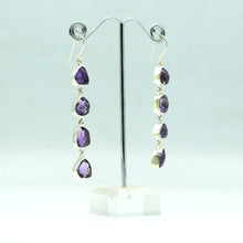 Load image into Gallery viewer, Amethyst Earrings 925 Silver
