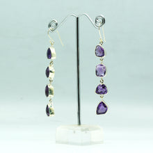 Load image into Gallery viewer, Amethyst Earrings 925 Silver
