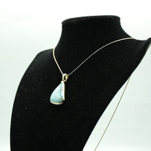Load image into Gallery viewer, Double sided Larimar Pendant in 925 Silver
