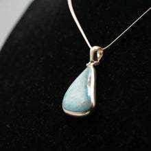 Load image into Gallery viewer, Double sided Larimar Pendant in 925 Silver
