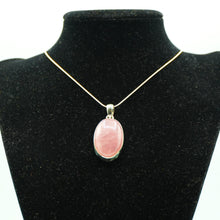 Load image into Gallery viewer, Rose Quartz Pendant 925 Silver
