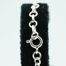 Load image into Gallery viewer, Larimar Silver Bracelet set with cabochon-cut gemstones in Prong Settings
