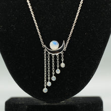 Load image into Gallery viewer, Moonstone Necklace 925 Silver
