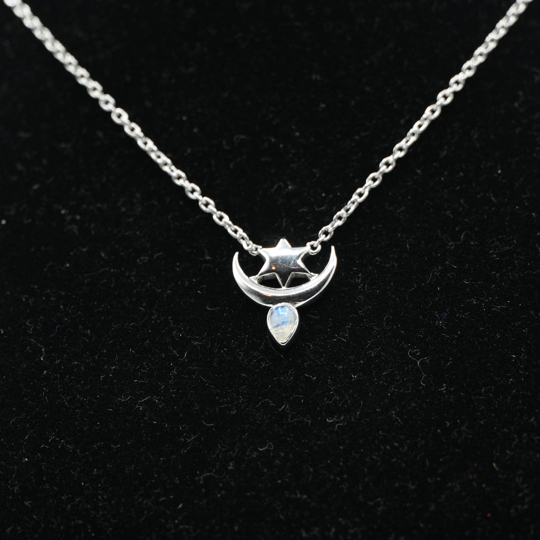 Moonstone Necklace 925 Silver
