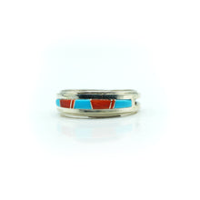 Load image into Gallery viewer, Zuni, Sterling Silver Mosaic Inlay Rings in multiple stone options

