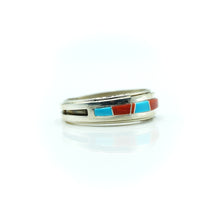 Load image into Gallery viewer, Zuni, Sterling Silver Mosaic Inlay Rings in multiple stone options
