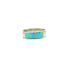 Load image into Gallery viewer, Zuni Channel Inlay Ring in Sterling Silver
