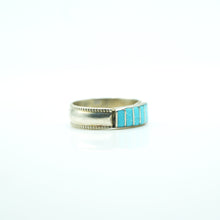Load image into Gallery viewer, Zuni Channel Inlay Ring in Sterling Silver
