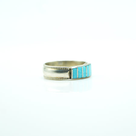 Zuni Channel Inlay Ring in Sterling Silver