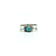 Load image into Gallery viewer, Zuni Turquoise ring in Sterling Silver
